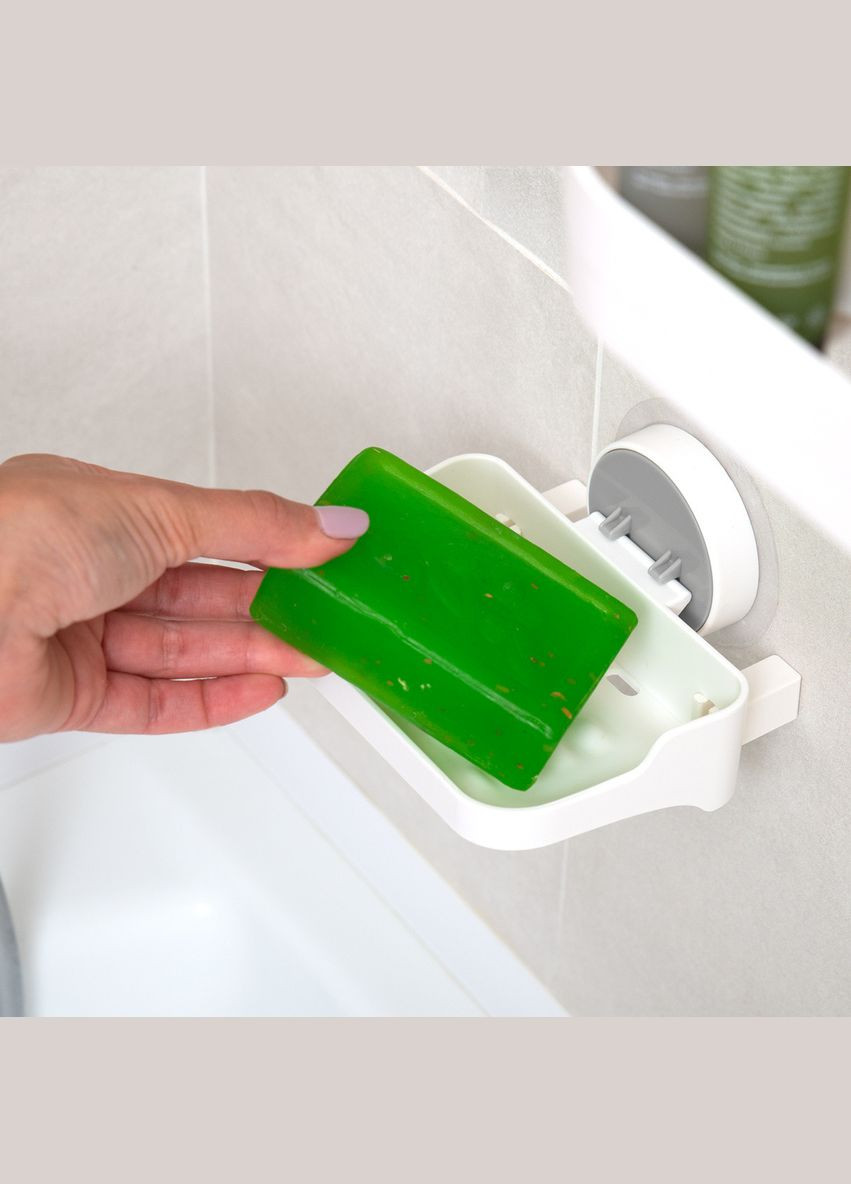 Мыльница MVM BP-4 клеящаяся пластиковая Белая (BP-4 WHITE) МВМ (365280823)