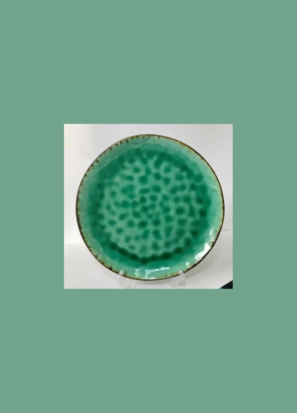 Тарілка 27.5 см "Зелена лагуна" (101-1003CG) Olens (337349851)