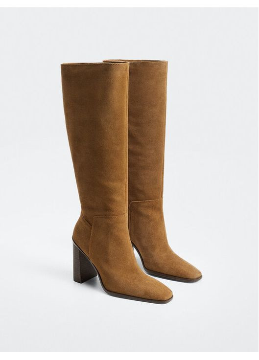 Осенние сапоги женские Mango