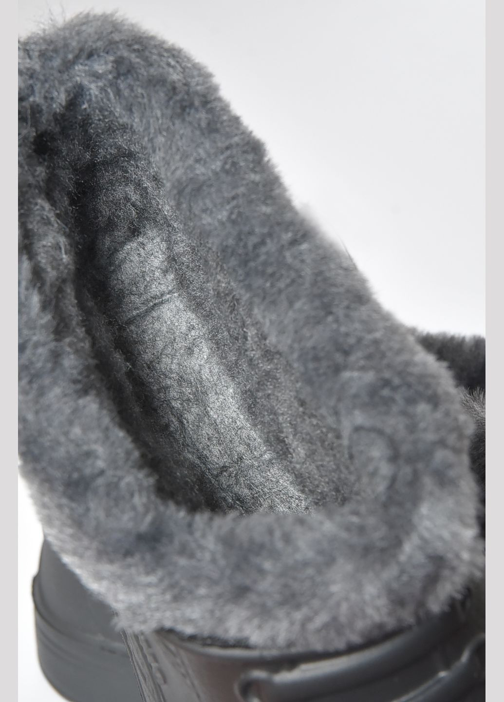 Галоши мужские на меху черного цвета Let's Shop (305572938)