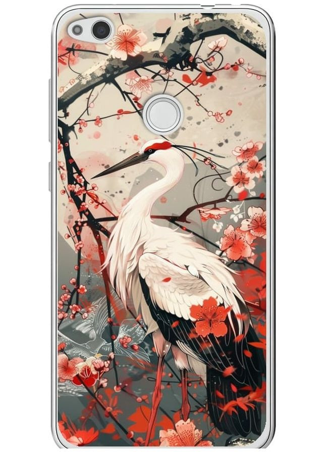 2D пластиковий чохол 'Лелека у цвіту сакури' для Huawei P8 Lite (2017) Endorphone Huawei P8 Lite (2017) (291422886)