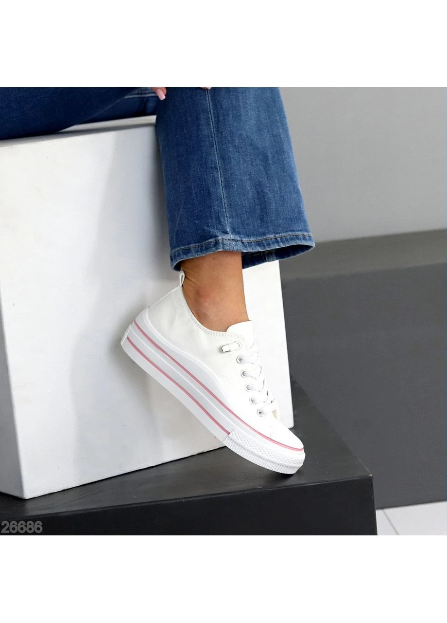 Белые белые кеды No Brand