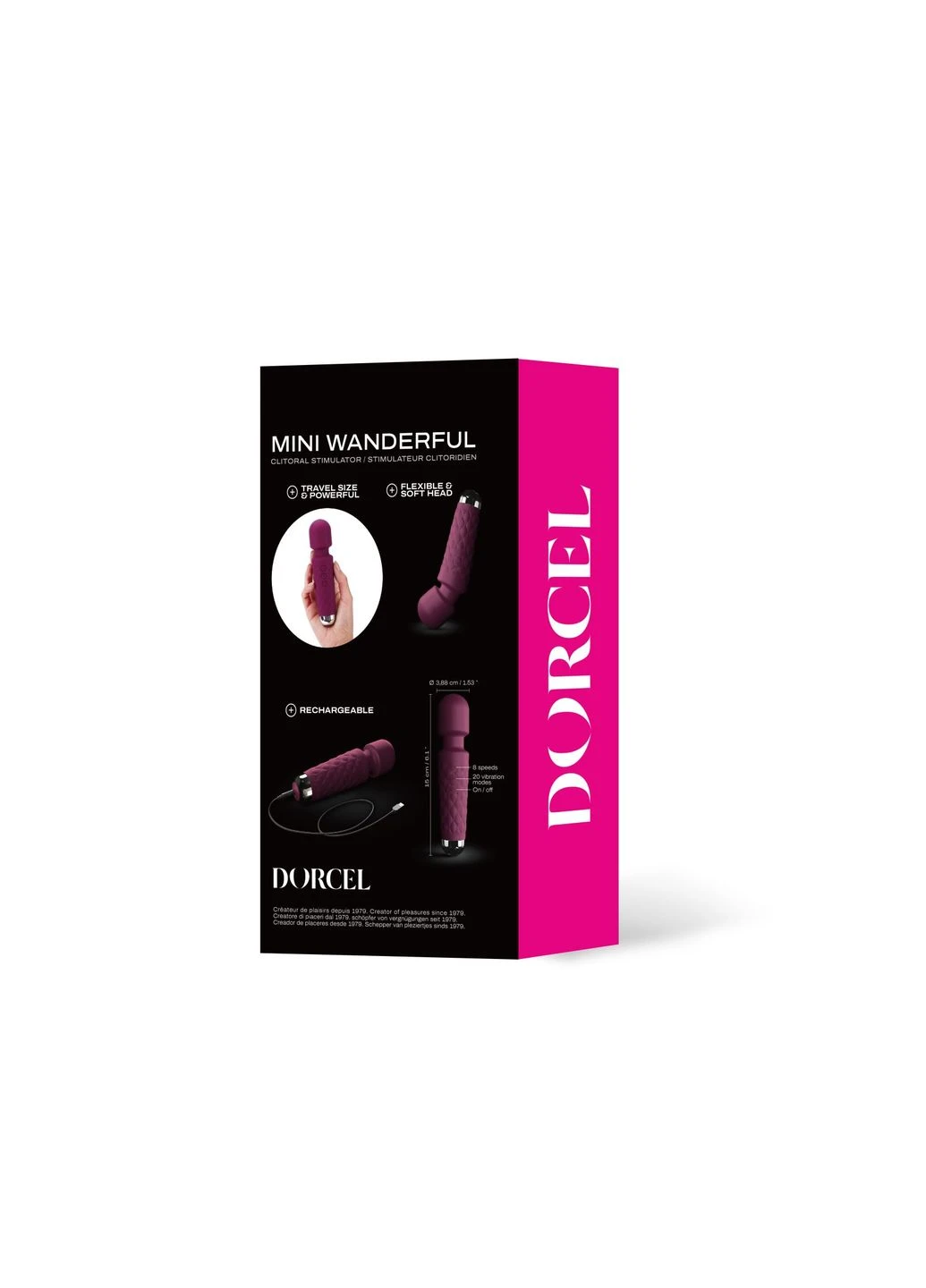 Минивибромассажер Wand Mini Wanderful Plum - CherryLove Dorcel (332209204)