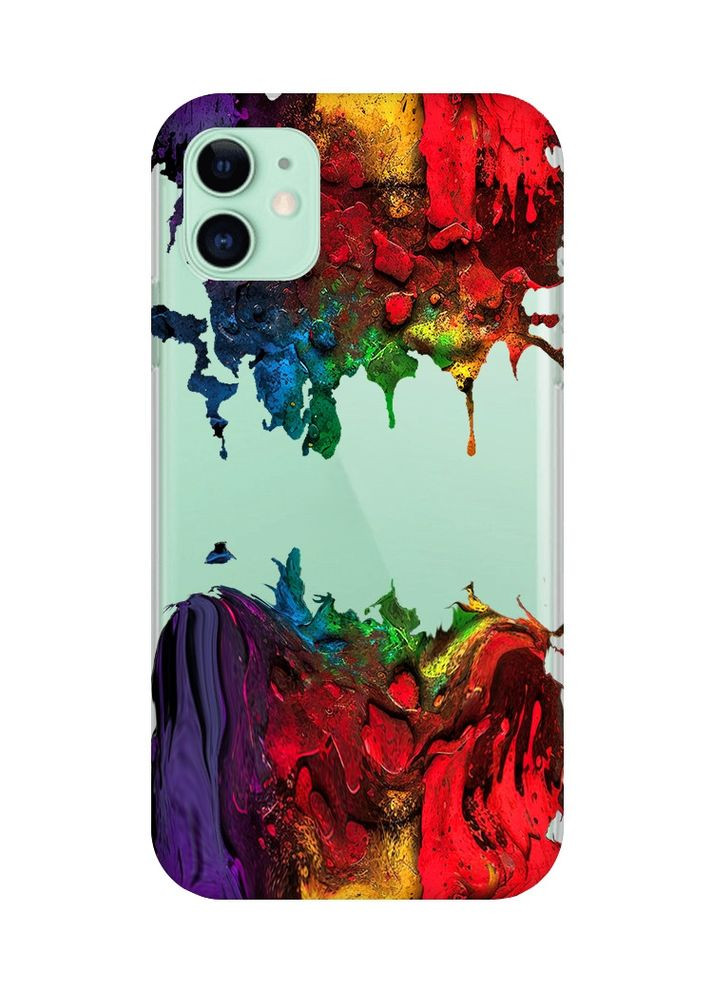 Прозорий чохол на Apple iPhone 11 (6,1) Фарби (принт 249) Creative (359492113)