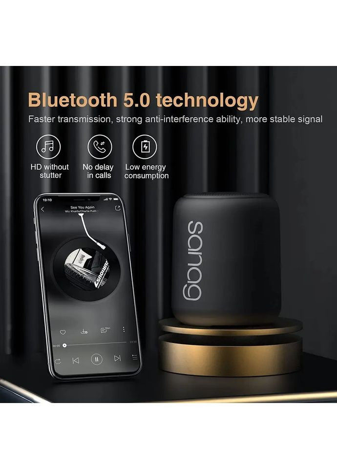 Безпорідна Bluetooth-колонка SkyMaxx (X6S) Black Портативний музичний динамік Чорний Sanag (367402755)