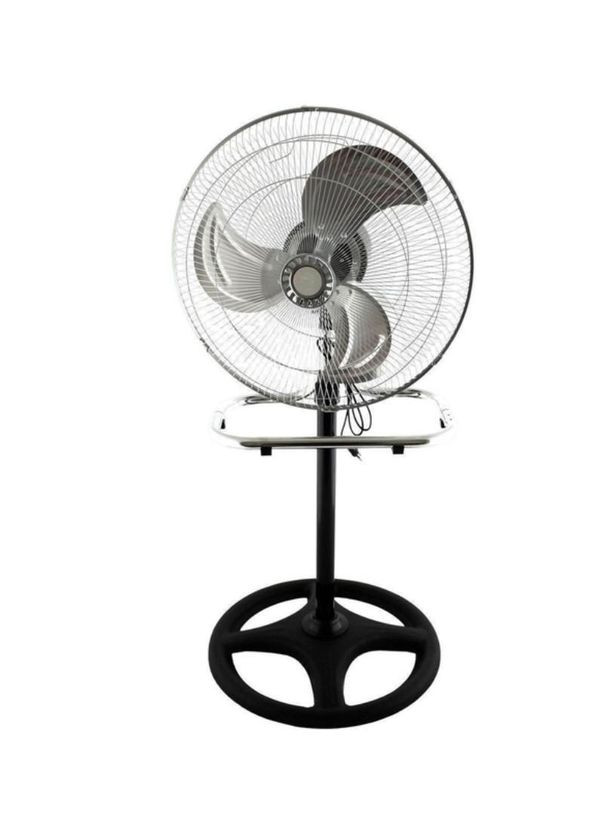 Вентилятор трансформер 3 в 1 RB-1801 60 Вт Напольный, настольный или настенный вентилятор черный с серым Rainberg (341740881)