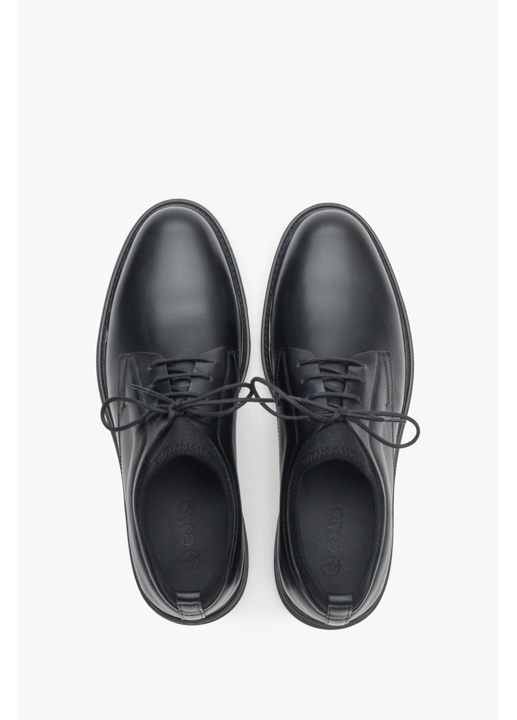 Черные дерби, цвет черный Estro