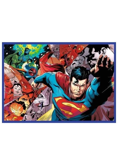 Пазл Superman Смелость Супермена 4х250 элементов (5900511133400) Trefl Superman Сміливість Супермена 4х250 елементів (401729677)