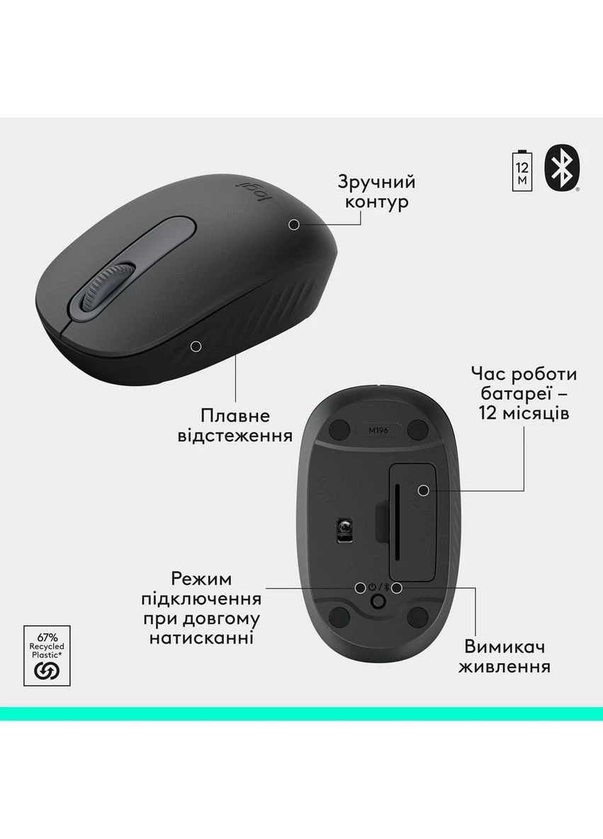 Комплект клавиатура + мышь MK250 беспроводной серый (920-013823) Logitech (402282594)