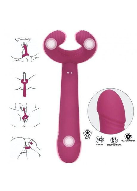 Вибратор для пар PLEASE ME с тремя моторами, гибкий Love To Love (371390810)