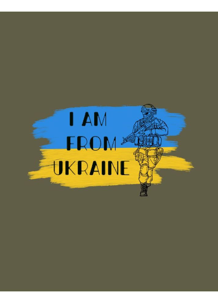 Тактическая хлопковая футболка прямого кроя с принтом No Brand (361443079)