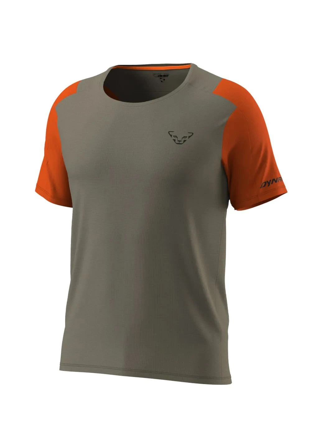Коричневая футболка transalper /s tee mns Dynafit