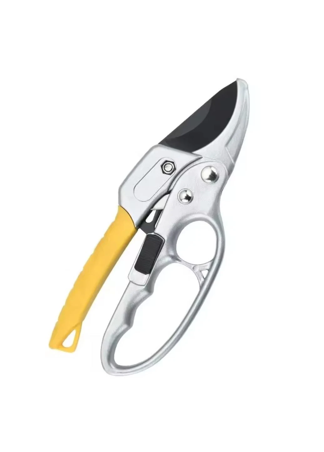 Секатор садовый с храповым механизмом для обрезки деревьв сталь SK5 No Brand (381413431)