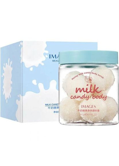 Plus-plus Відлущувальний цукровий скраб для тіла Images з екстрактом молока, 140г — Крем, Данія (354798985)