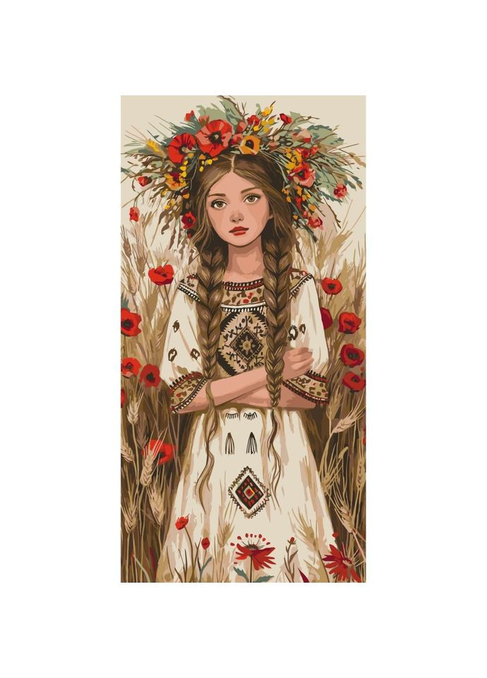 Картина по номерам "Полевая барышня" ArtCraft 40*80 см Art Craft (302386145)