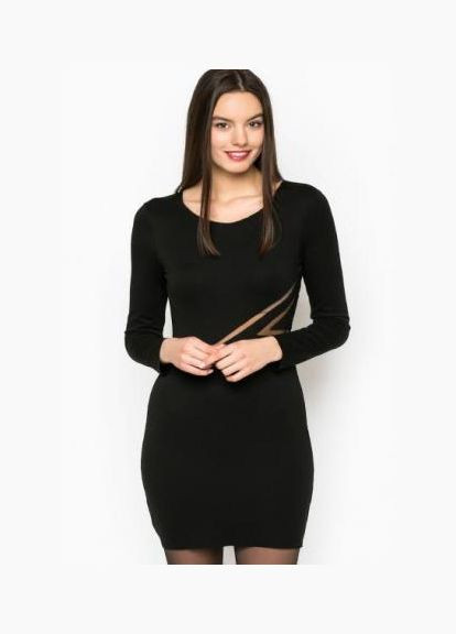 Чорна повсякденний сукня чорний Silvian Heach однотонна