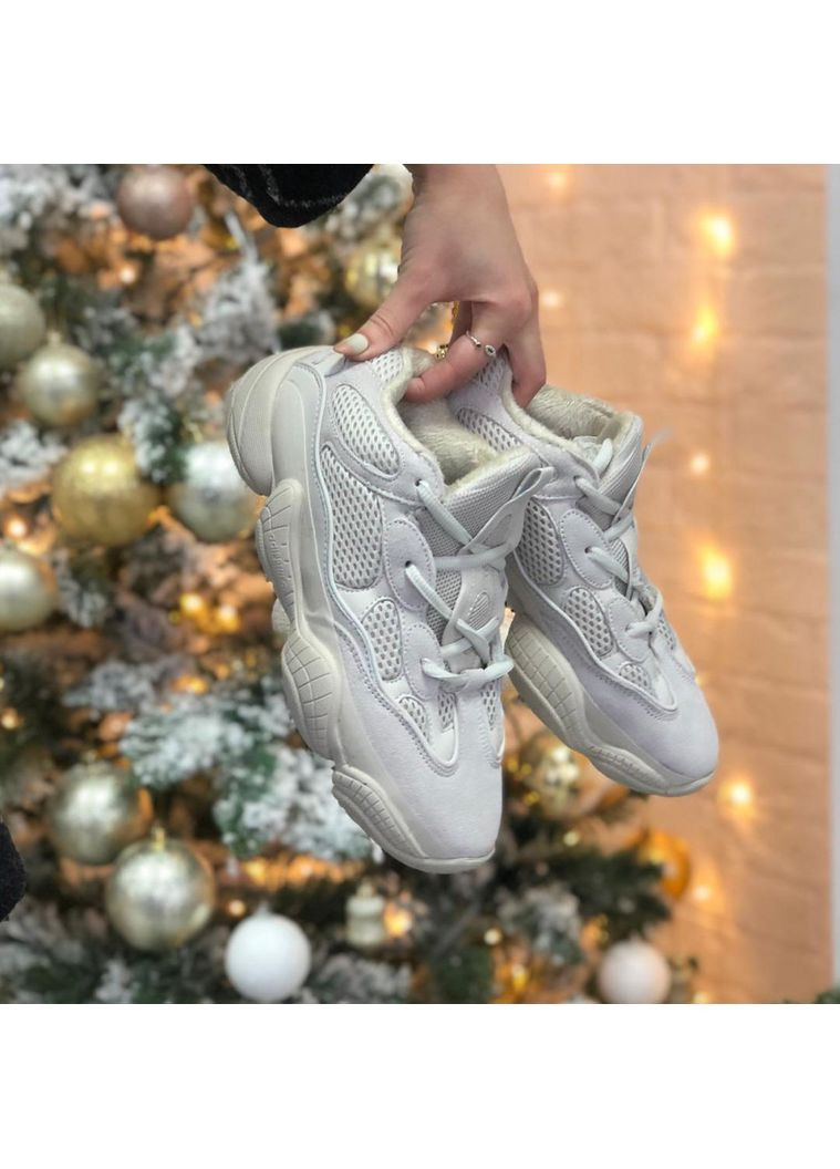 КРОССОВКИ ЖЕНСКИЕ ADIDAS YEEZY BOOST 500 BLUSH 3 АДИДАС ИЗИ БУСТ No Brand бежевые зима (368859542)