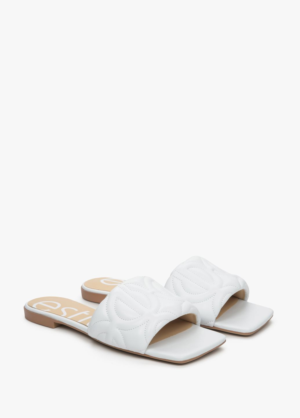 Шльопанці, колір білий Estro (299776099)
