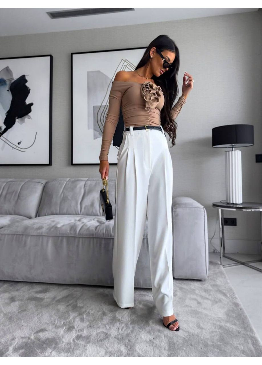 Штани палацо жіночі костюмні з високою посадкою Україна (362209902)