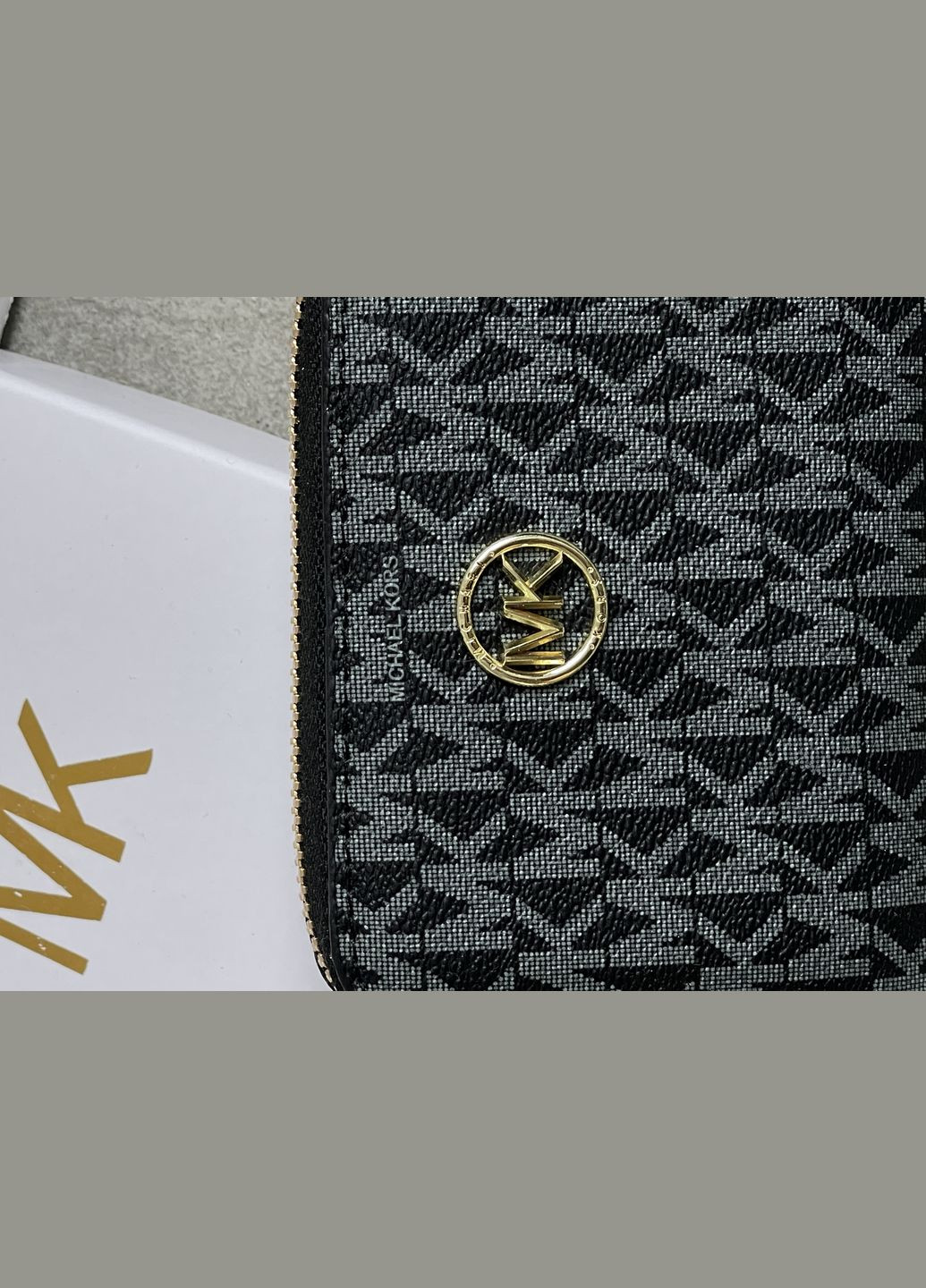 Кошелек женский Майкл Корс мини большой черный логотип No Brand (318022035)