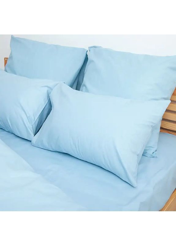 Комплект постельного белья семейный с наволочками 70*70 см, 115 гр/м2 Афины Голубой (14660150215) ТЕП (364100142)