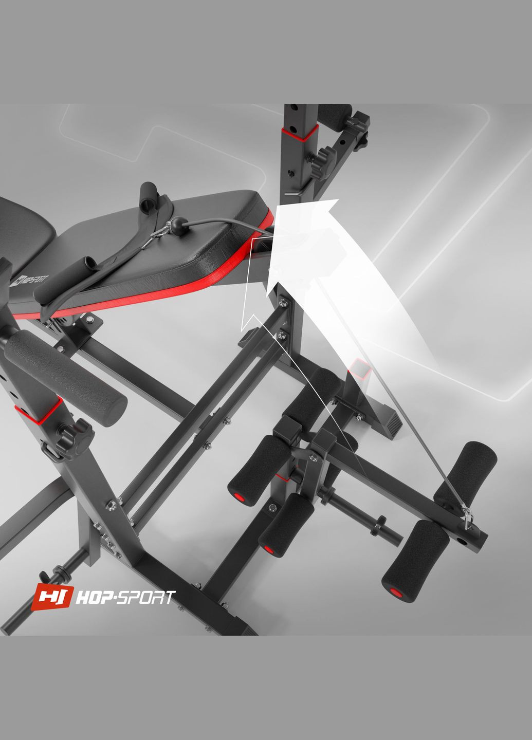 Лавка тренувальна HS-1075 Pro із партою Скотта Hop-Sport (301865842)