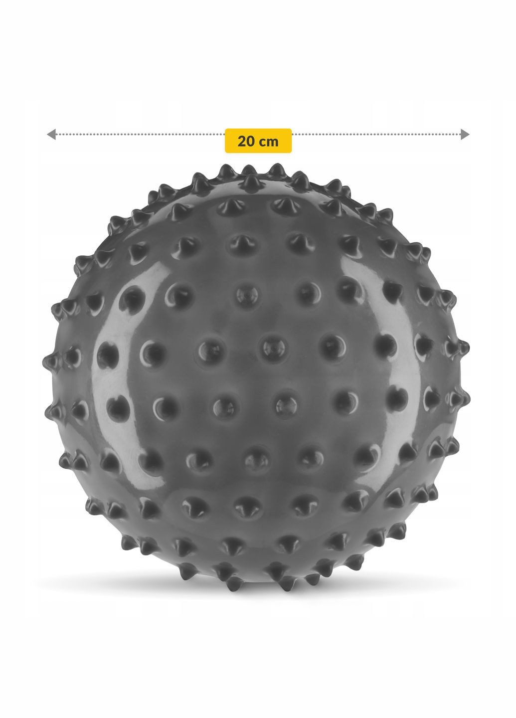 Мяч для пилатеса массажный 20 см P-5905973402330 Black 4FIZJO (347317461)