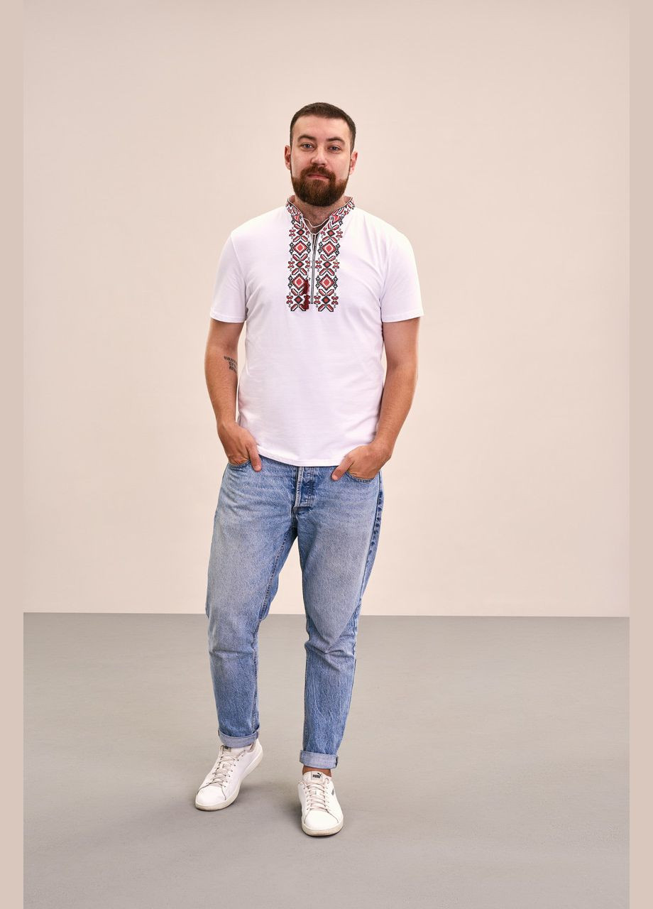 Чоловіча футболка з вишивкою "Гетьман" MEREZHKA (291409743)