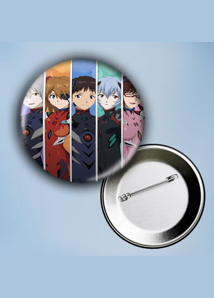 Значок на булавке Аниме Евангелион #14 металлический 56 мм No Brand (304509456)