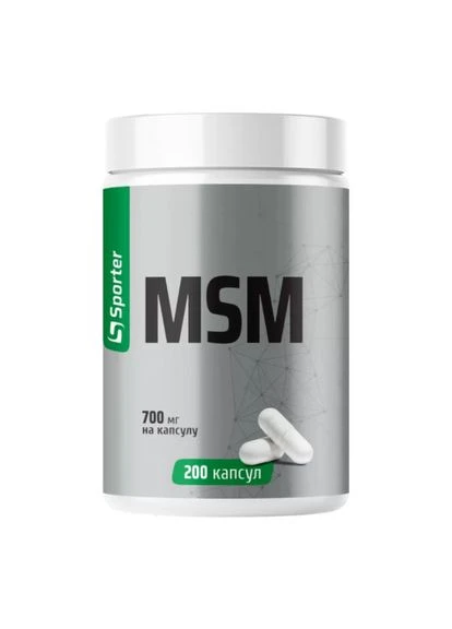 Метилсульфанилметан (МСМ) MSM 700 мг 200 капс. Sporter (346513481)