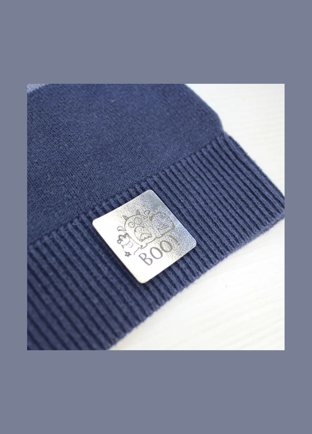 Нашивка "Boo" срібного кольору (4486) No Brand (335812003)