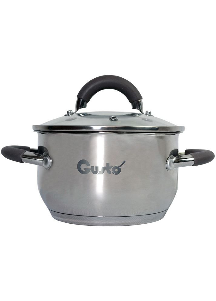 Кастрюля PRACTICO (с силик.ручками) 18 см, 2,6л GT1102-18 (77382) Gusto (302975759)