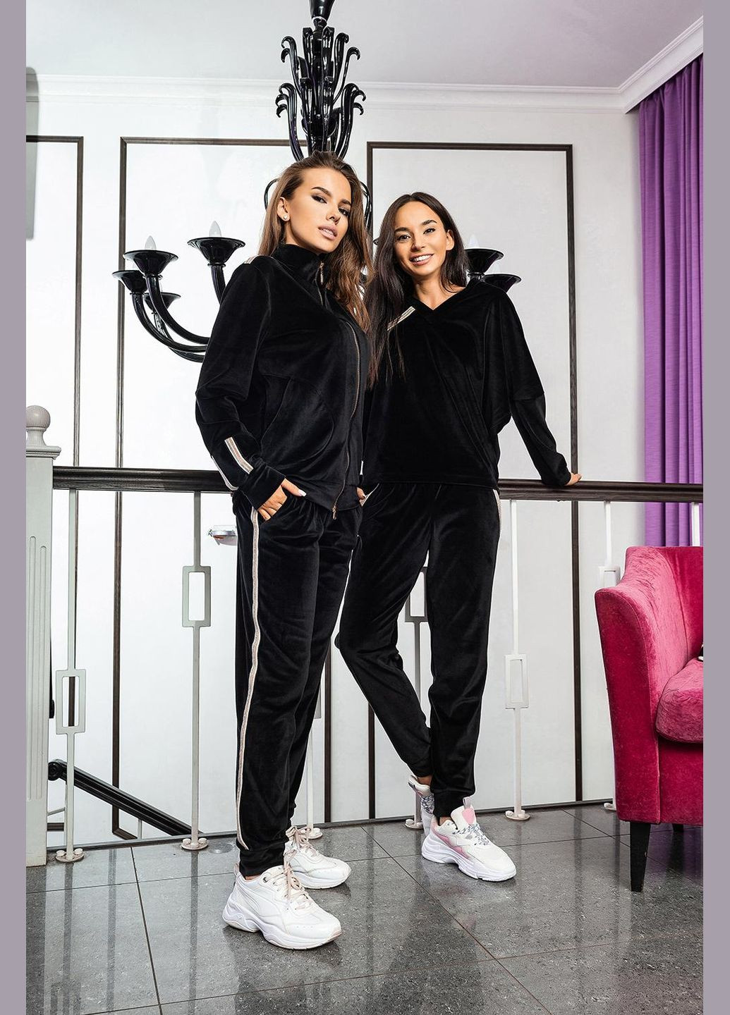 Костюм жіночий 4XL чорний 03127 Effetto (292324381)