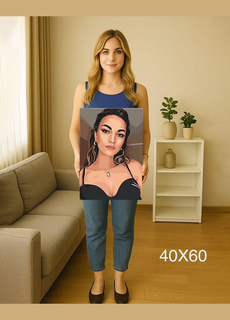 🎨 Картина за номерами по фото 40х60 см — Преміум No Brand (331155399)