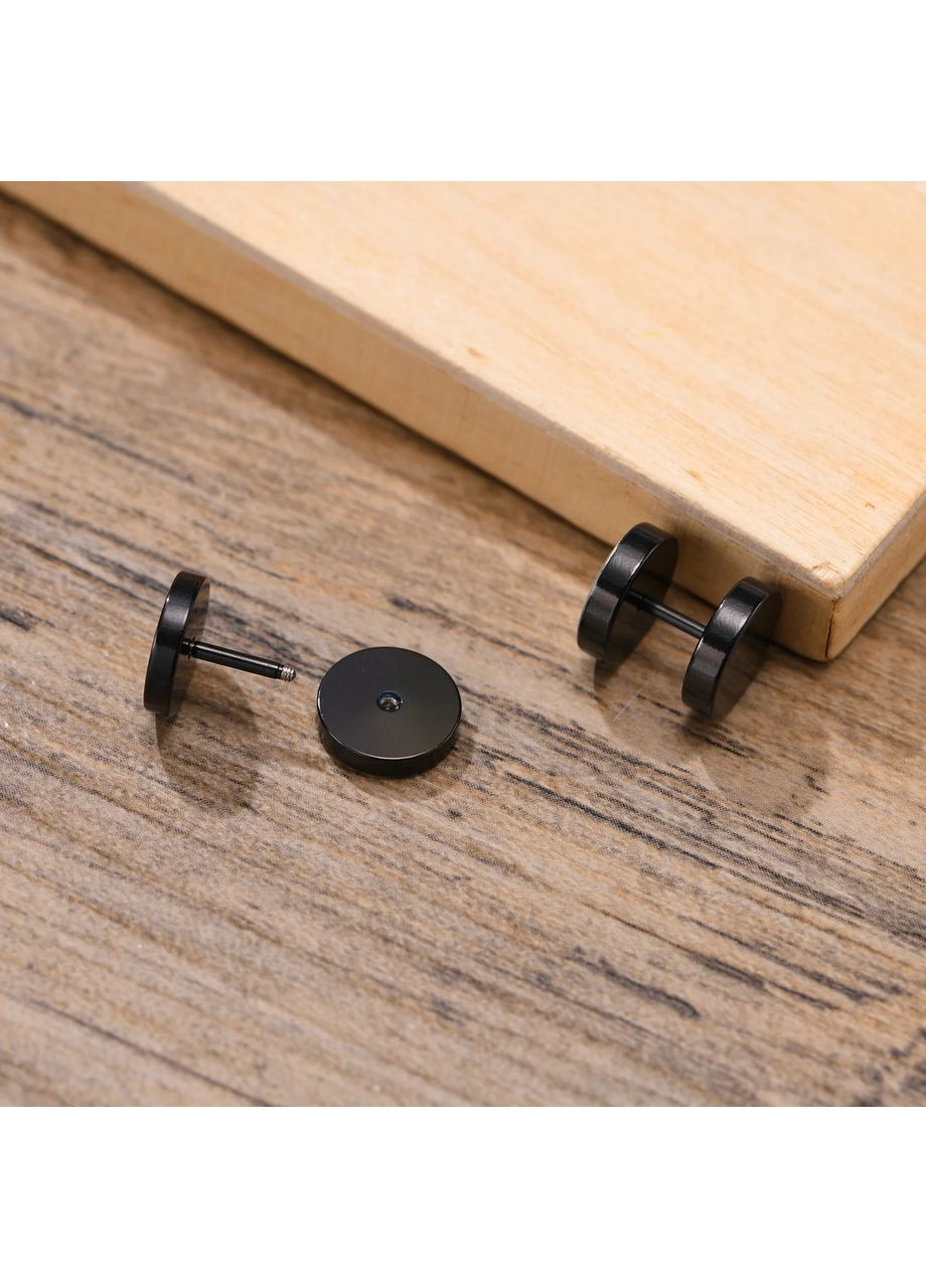 Мужские серьги-штанги Валькнут в руническом кругу Valknut Norse серьги 1шт No Brand (339104037)