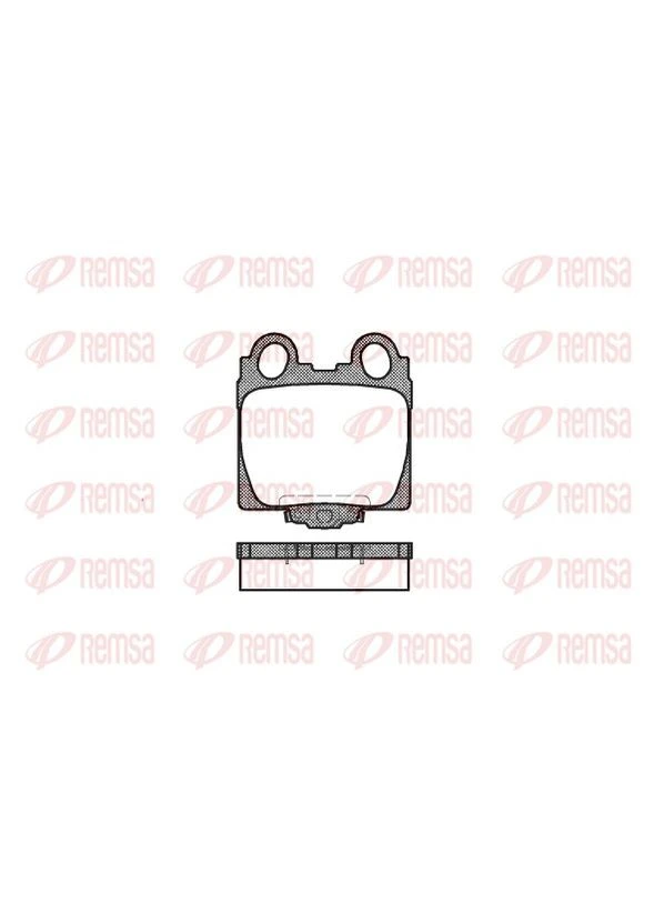 Колодки гальмівні дискові ЗАДН LEXUS GS (_S16_) 3.0 1997.08-2004.12 RS 0743.04 Remsa (386941009)
