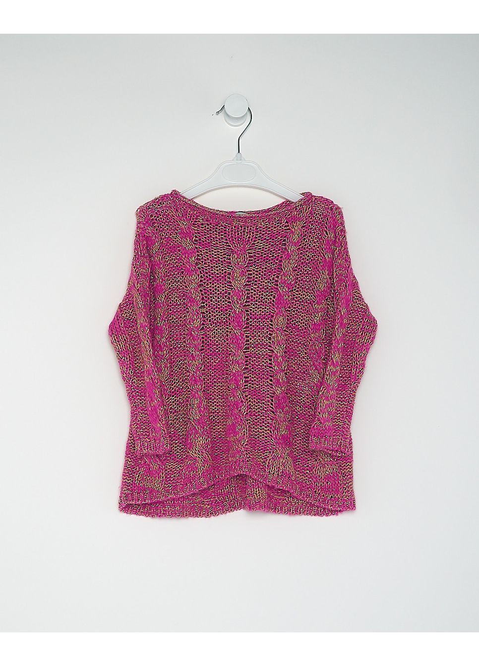 Розовый джемпер зима,розовый-золотистый,benetton United Colors of Benetton