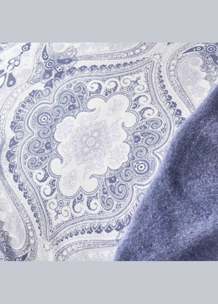 Набор постельных принадлежностей с пледом Arlen indigo индиго евро. Karaca Home (285778514)