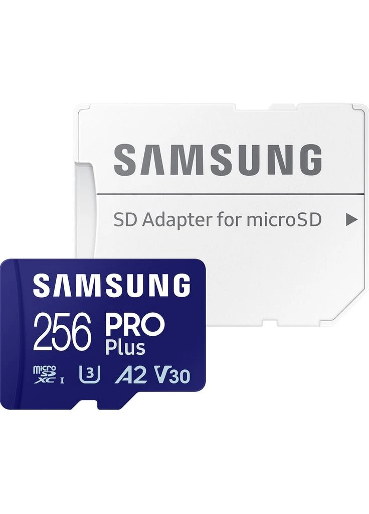 Карта пам'яті 256 GB microSDXC Class 10 UHS-I U3 V30 A2 PRO Plus + SD Adaper (MB-MD256SA/EU) [165261] Samsung (399922759)