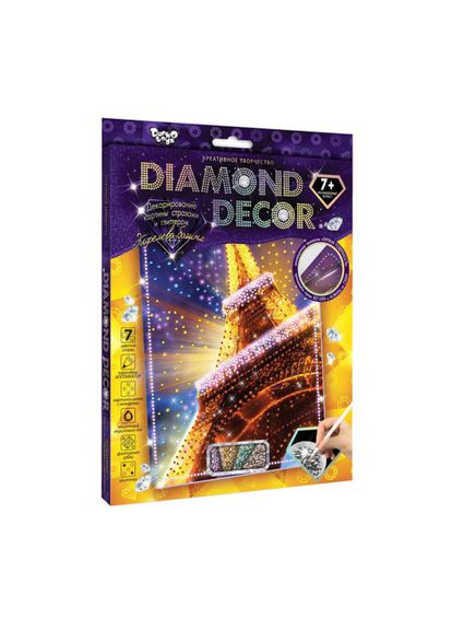 Набор алмазная картиная для детей Diamond Decor Эйфелева башня (рус.) (DD-01-01) Danko Toys (364111388)