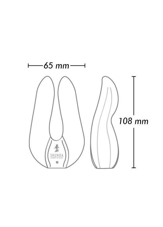 Чувственный вибратор для клитора Aiko с гибкими кончиками (Light Pink) Shunga (371390214)