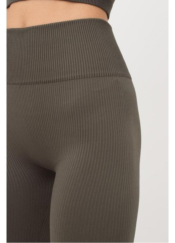 Легінси спортивні в рубчик з моделюючим швом Giulia leggings rib (291876888)