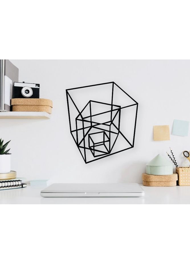 Настінне Панно Три Куби Геометрія, Картина Панно Poleno (367952442)