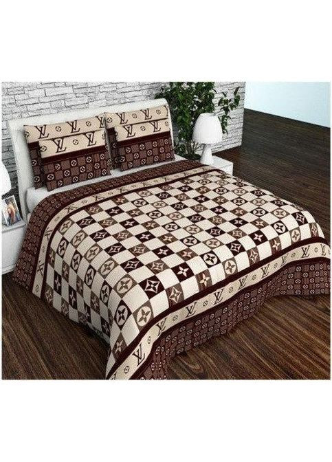 Комплект постільної білизни Бязь Голд "Луівітон" Півтораспальний 150х220 см No Brand (368876160)