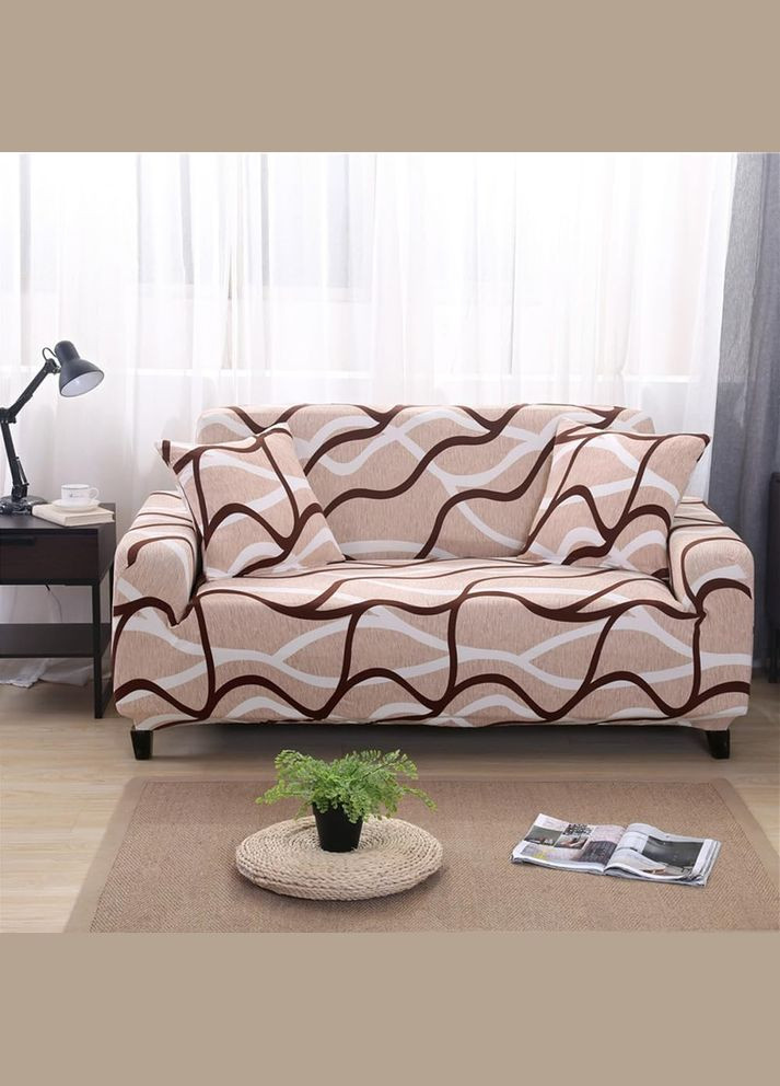 Чехол на кресло трикотажный универсальный 011 Love You (306459433)