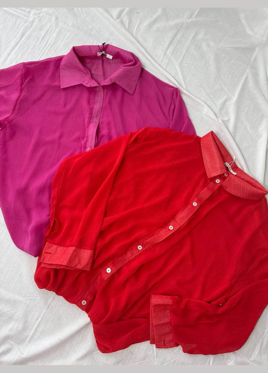 Подовжена шифонова сорочка Adelante (333654734)