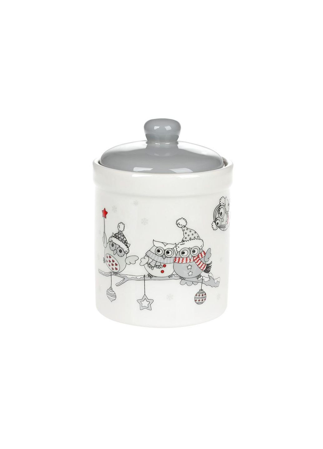 Банка керамическая с объемным рисунком Совушки 2л (DM530X) BonaDi (305412756)