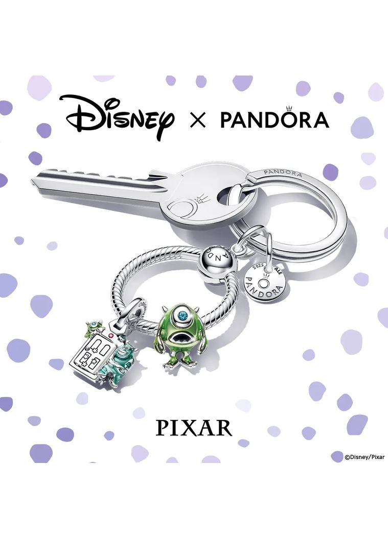 Серебряный шарм Пандора "Двери" Корпорация Монстров 792758C01 Kabluchka (355347089)