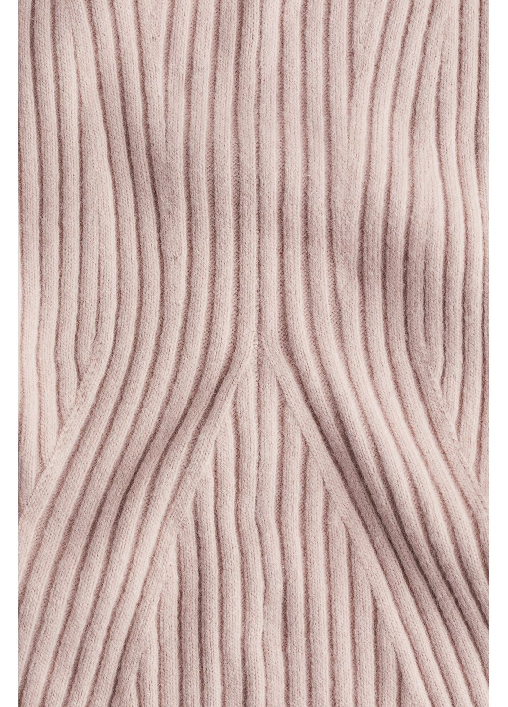 Рожева кежуал в'язане плаття H&M однотонна