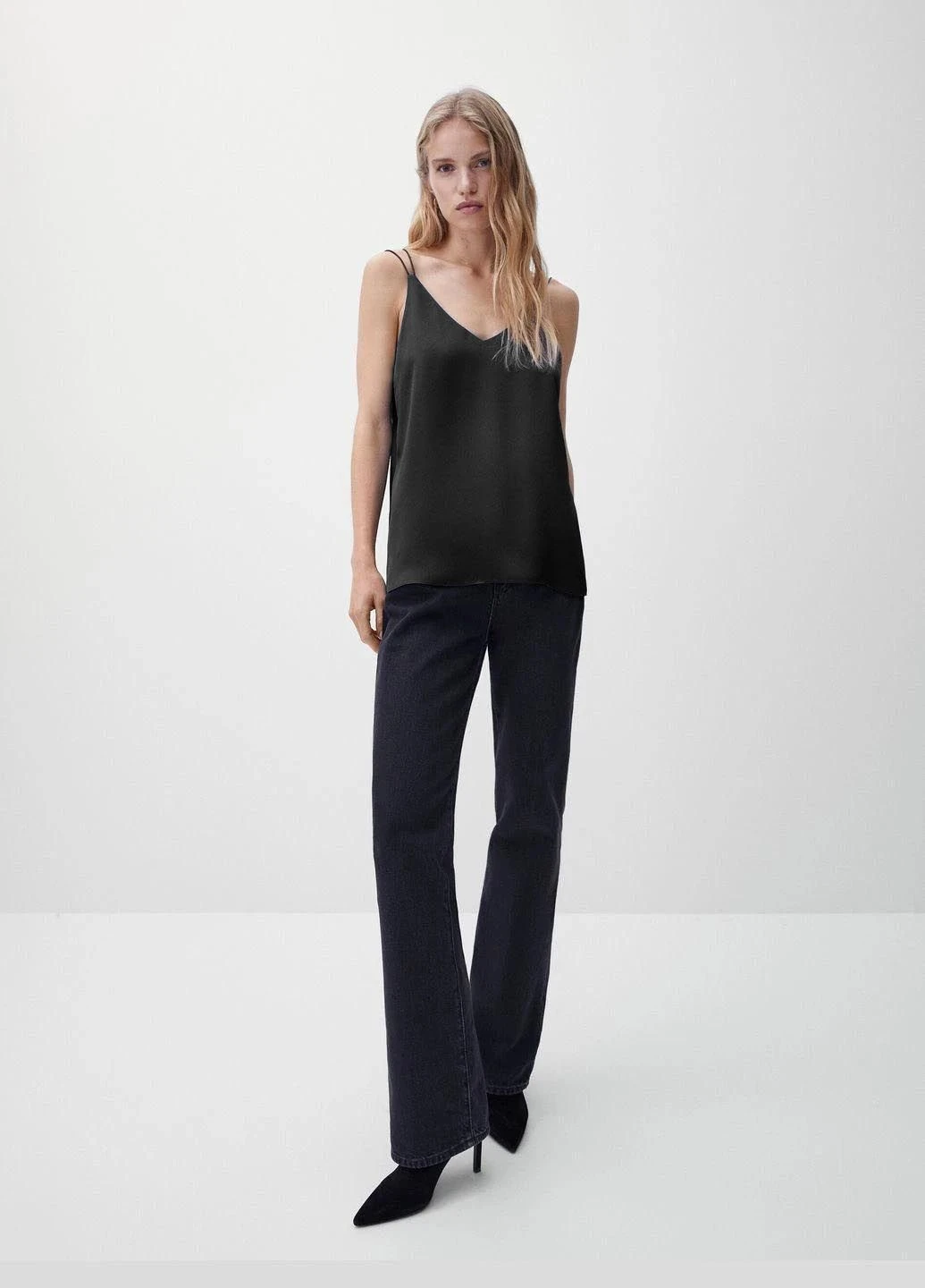 Атласний топ Massimo Dutti (351418908)